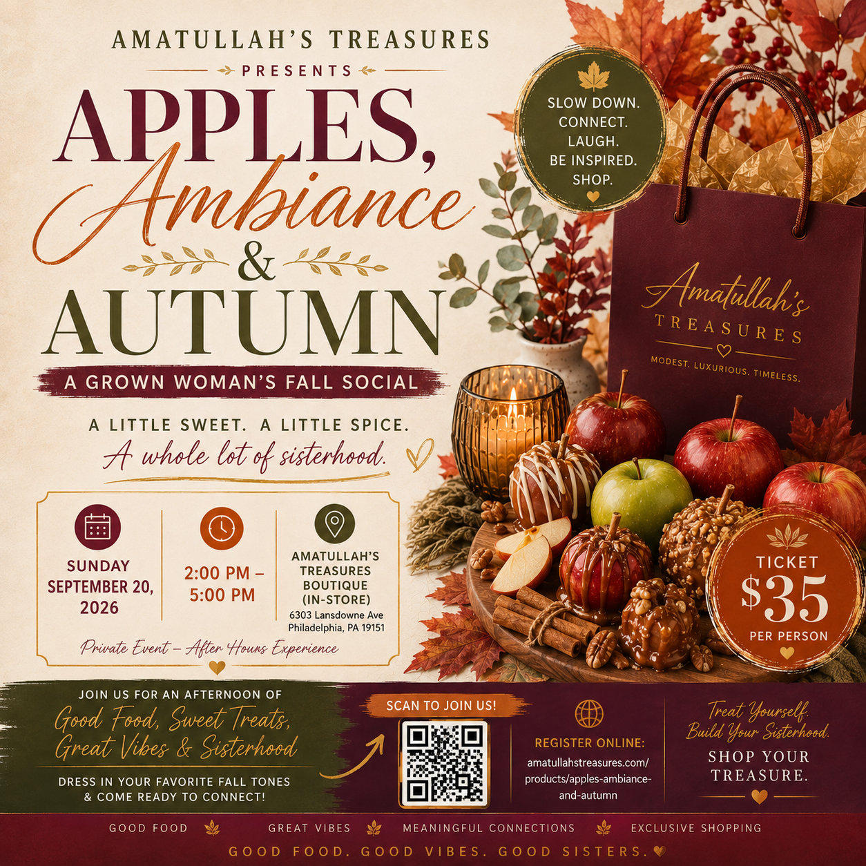 Apples Ambiance and Autumn| A Grown Woman's Fall Social