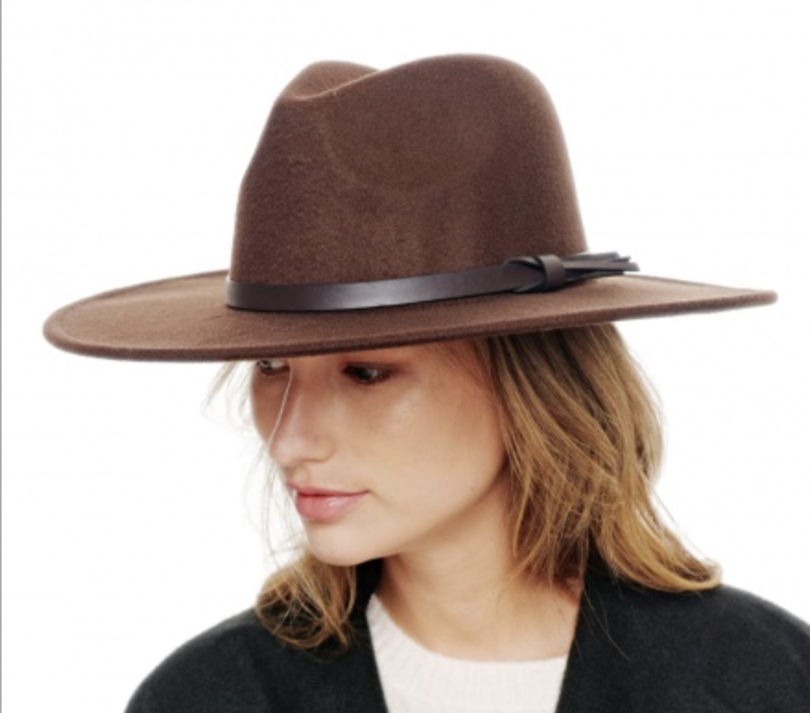 Fedora: Wide Brim Brown