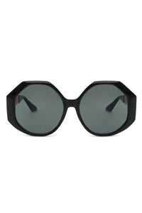 Round Circle Geometric Fashion Oversize Sunglasses
