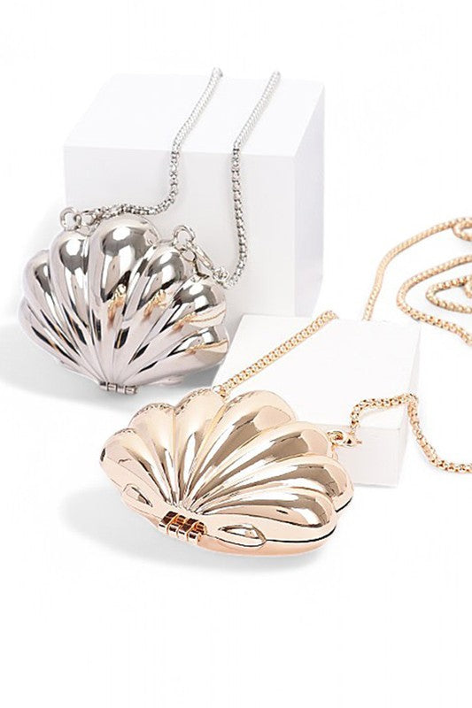 Mini Sea Shell Box Clutch Swing Bag