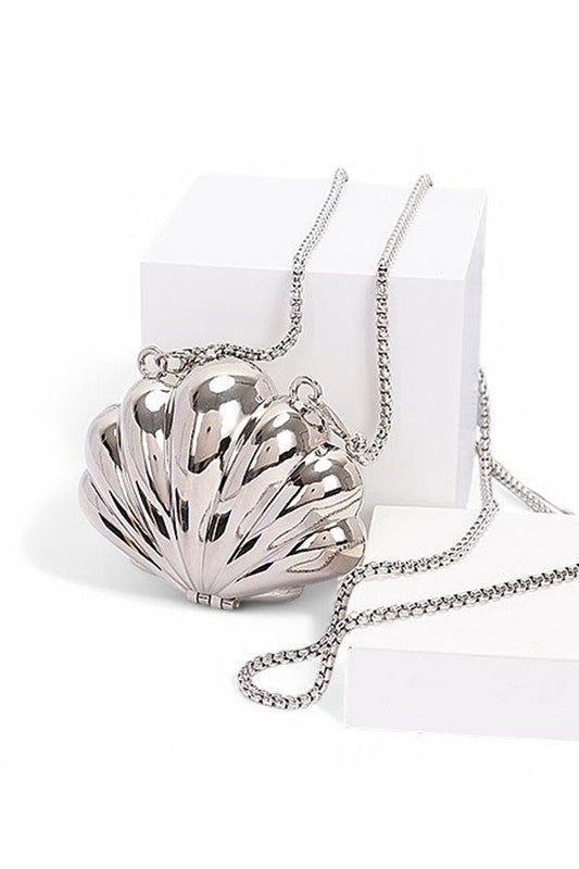 Mini Sea Shell Box Clutch Swing Bag