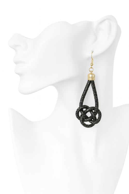 Infinity Knot Drop Earrings