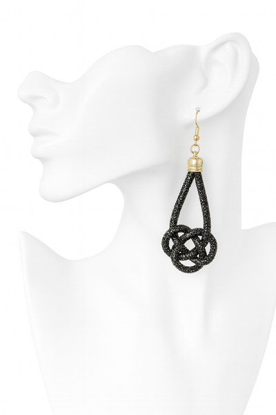 Infinity Knot Drop Earrings