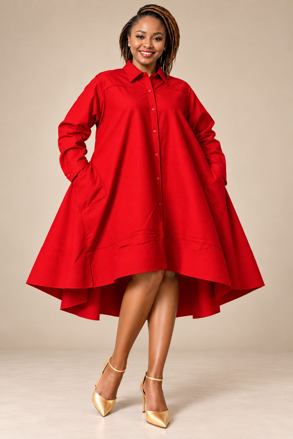 High-Low Shirt Dress
