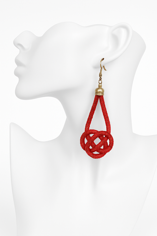 Infinity Knot Drop Earrings
