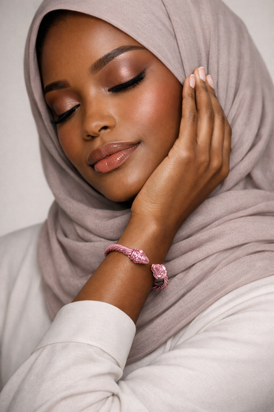 Pink serenity knot bracelet