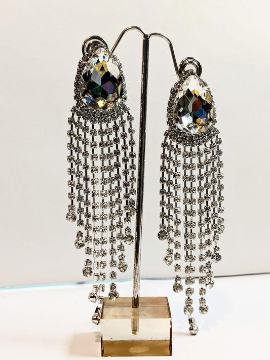 Queen Me chandelier statement earrings with 4 inch drop