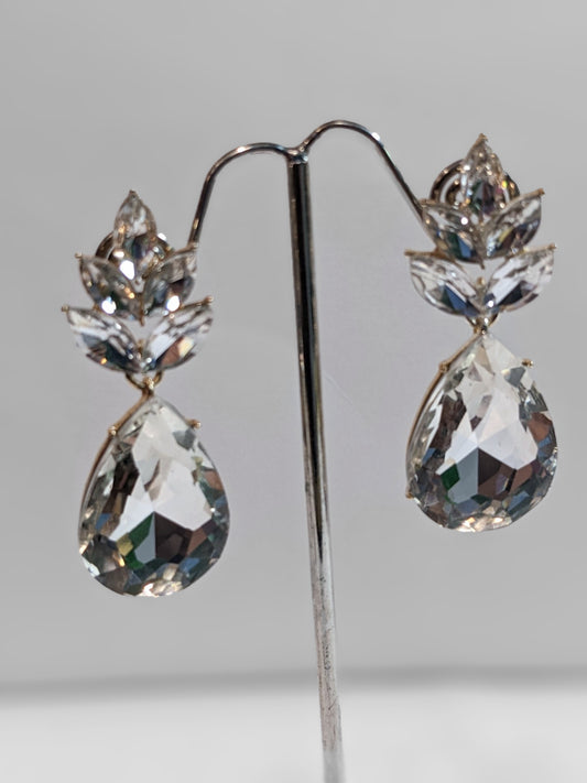 Diamond Leaf Earrings